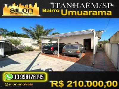 Casa para Venda, em Itanhaém, bairro Umuarama, 3 dormitórios, 2 banheiros, 3 vagas